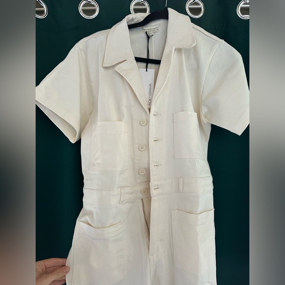 Whimsy + Row Logan Jumpsuit in Natural size Large - Picture 2 of 6